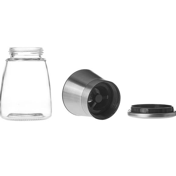 New! Unused! Adjustable Salt and Pepper Grinders, 5.5oz capacity, Set of 2, Shor - Picture 3 of 11